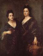 Jean-Baptiste Santerre Two Actresses Sweden oil painting reproduction